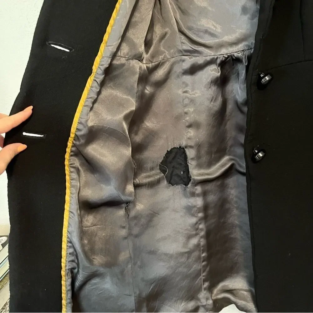J. Crew Black Pea Coat - Picture 9 of 13